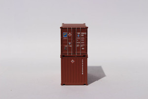 Jacksonville Terminal Company ~ N Scale ~ 20' Containers Florens w/Hazard Stickers (2) ~205325