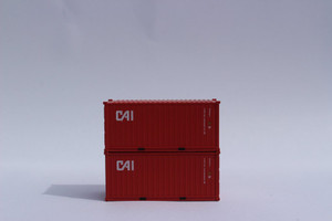 Jacksonville Terminal Company ~ N Scale ~ 20' Corrugated Side Containers, CAI (2) ~ 205330