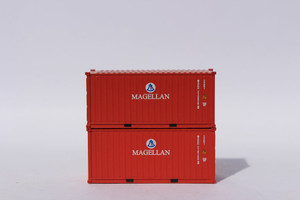 Jacksonville Terminal Company ~ N Scale ~ 20' Std Height Containers Magellan (2) ~205383