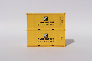 Jacksonville Terminal Company ~ N Scale ~ 20' Std Height Containers Carpenters Shipping (2) ~ 205429