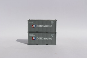 Jacksonville Terminal Company ~ N Scale ~ 20' Std Height Containers Dong Young (2) ~205440