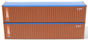 Jacksonville Terminal Company ~ TRANSAMERICA Pyramid (brown) ~ 40' Container ~ 402003