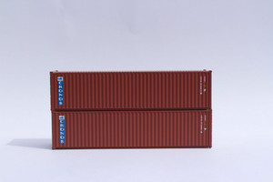 Jacksonville Terminal Company ~ N Scale ~ 40' High Cube Corrugated Side Containers, Cronos (2) ~ 405016