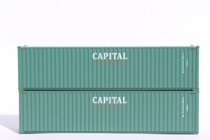 Jacksonville Terminal Company ~ N Scale ~ 40' High Cube Corrugated Side Containers Capital(2) ~ 405017