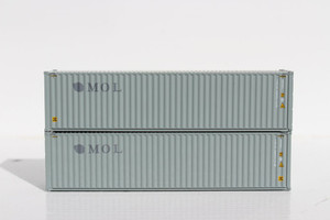 Jacksonville Terminal Company ~ N Scale ~ 40' High Cube Containers TransAmerica MOL ~ 405028