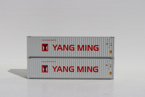 Jacksonville Terminal Company ~ N Scale ~ 40' High Cube Containers Yang Ming ~ 2-Pack ~ 405039