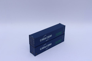 Jacksonville Terminal Company ~  CMA CGM 40' HC, Offset Logo Container ~ 405067