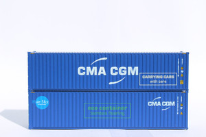 Jacksonville Terminal JTC ~ N Scale ~ 40' High Cube Containers CMA CGM (2) ~ 405090M