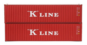 Jacksonville Terminal JTC ~ N Scale ~ 40' High Cube Containers, K