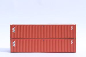 Jacksonville Terminal JTC ~ N Scale ~ APL brown APL 40' Steel Containers ~405302