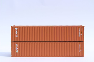 Jacksonville Terminal JTC ~ N Scale ~  TRITON 40' Height Steel Containers ~ 405317