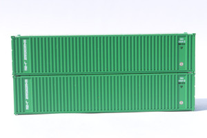 Jacksonville Terminal JTC ~ N Scale ~ 40' Height 2-P-44-P-2 Containers Evergreen(2) ~ 405554