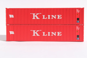 Jacksonville Terminal JTC ~ N Scale ~ 40' Standard Height Containers, K-Line (2) ~ 405571
