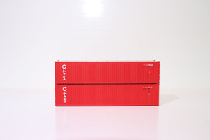 Jacksonville Terminal JTC ~ N Scale ~ CTI 40' 3-P-42-P-3 Panel Side Corrugations Containers ~ 405602