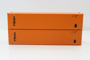 Jacksonville Terminal JTC ~ N Scale ~ ITEL 40' 3-P-42-P-3 Panel Side Corrugations Containers ~ 405607