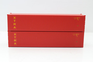 Jacksonville Terminal JTC ~ N Scale ~ XTRA 40' 3-P-42-P-3 Panel Cide Corrugations Containers ~ 405608
