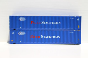 Jacksonville Terminal JTC ~ N Scale ~ PACER Stack Train 48' HC 3-42-3 Containers ~ 485003