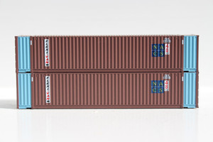 Jacksonville Terminal JTC ~ N Scale ~ GENSTAR 48' HC Flexi-Van NACS 3-42-3 Corrugated Containers ~ 485016
