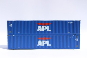 Jacksonville Terminal JTC ~ N Scale ~ 48' Cube 3-42-3 Container Set #2, APL (2) ~ 485018