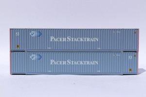 Jacksonville Terminal JTC ~ N Scale ~ 53' Cube 6-42-6 Containers Pacer Stacktrain (2) ~ 535022