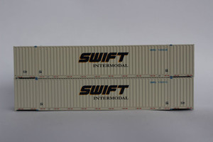 Jacksonville Terminal JTC ~ N Scale ~ 53' HC 6-42-6 Containers, Swift Intermodal (2) ~ 535023
