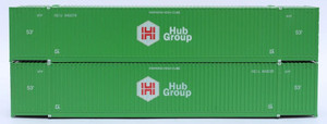 Jacksonville Terminal JTC ~ N Scale ~ 53' High Cube Containers HUB Group (2) ~ 537017