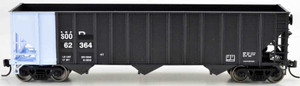 Bowser ~ HO Scale ~ 100 Ton 3 Bay Hopper ~ SOO Ex WP #62414 ~ 42406