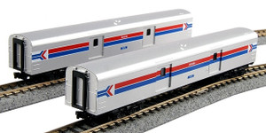 Kato ~ N Scale ~ Smooth Baggage Car Amtrak C (2) #1075 #1076 ~ 106-3512