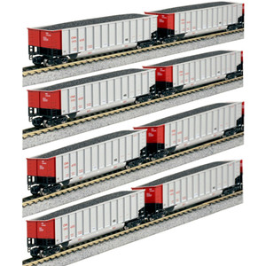 Kato ~ N Scale ~ Bethgon Coalporter ~ 8 Car Set ~ Canadian National CN ~ 106-4629