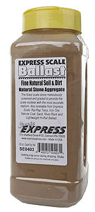 Scenic Express ~ Natural Soil & Dirt ~ 1 Quart 946mL ~ Fine ~ 0403