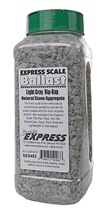Scenic Express ~ Rip Rap ~ Limestone ~ Light Gray ~ 1 Quart 946mL ~ 0483