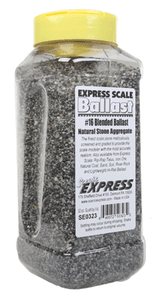 Scenic Express ~ Natural Stone Ballast #16 ~ Blended ~ 1 Quart .95L ~ 0323