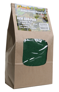 Scenic Express ~ Flock & Turf Ground Cover ECO Pack Bag ~ 48oz ~ Fine ~ Spruce Green ~ 803E