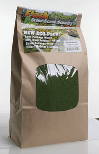 Scenic Express ~ Flock & Turf Ground Cover ECO Pack Bag ~ 48oz ~ Fine ~ Spring Green ~ 810E