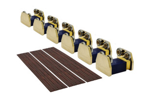 DCCconcepts ~ Rolling Roads ~ O Scale ~ Premium Gold Edition (6 Pieces) DCM-RRO.6
