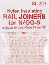 Peco ~ N Scale ~ Nylon Insulated Rail Joiners For Code 55 to 80 ~ 12 Pieces ~ SL-311