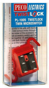 Peco ~ Lectrics Twistlock Turnout Microswitch For PL-1000 ~ PL-1005