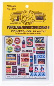 Blair Line ~ N Scale ~ Porcelain Advertising Signs II ~ 039