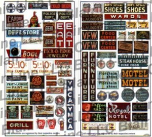 Blair Line ~ N Scale ~ Business and Porcelain Signs ~ 040