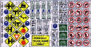 Blair Line ~ N Scale ~ Modern Traffic Signs ~ 047