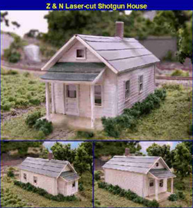 Blair Line ~ N Scale ~ Shotgun House Kit ~ 079