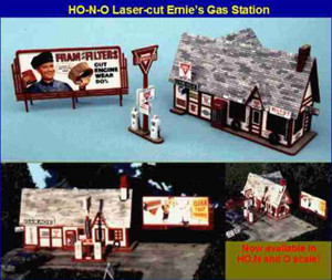 Blair Line ~ N Scale ~ Ernie's Gas Station Kit ~ 081