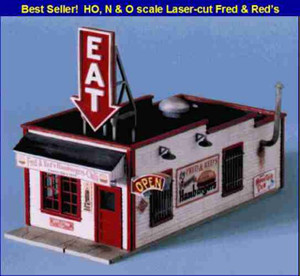 Blair Line ~ N Scale ~ Fred and Red's Cafe Kit ~ 090