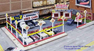 Blair Line ~ N Scale ~ A-to-Z Used Cars Kit ~ 097