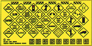 Blair Line ~ HO Scale ~ Traffic Signs #4 ~ 110