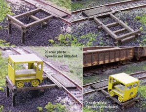Blair Line ~ HO Scale ~ Handcar Set-Off Kits (3) ~ 124