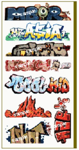 Blair Line ~ N Scale ~ Graffiti Decals ~ Mega Set #1 ~ 1244