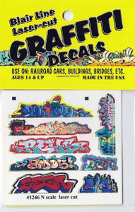 Blair Line ~ N Scale ~ Graffiti Decals Mega Set #3 ~ 1246
