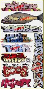 Blair Line ~ N Scale ~ Graffiti Decals Mega Set #7 ~ 1256