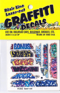 Blair Line ~ N Scale ~ Graffiti Decals Mega Set #13 ~ 1262